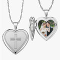 Cross Heart Photo Locket