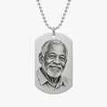 Stainless Steel Dog Tag Photo Pendant