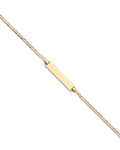 Custom Engraved 14K Gold Children's Curb Link ID Bracelet