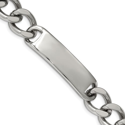 Custom Engraved Stainless Steel Men's Polished 8.75In ID Bracelet