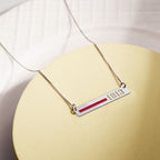 Thin Blue Line firefighter necklace on a presentation disc (PG94604, secondary photo 5)