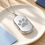 Dog Tag Dog Paw Photo Locket - lifestyle