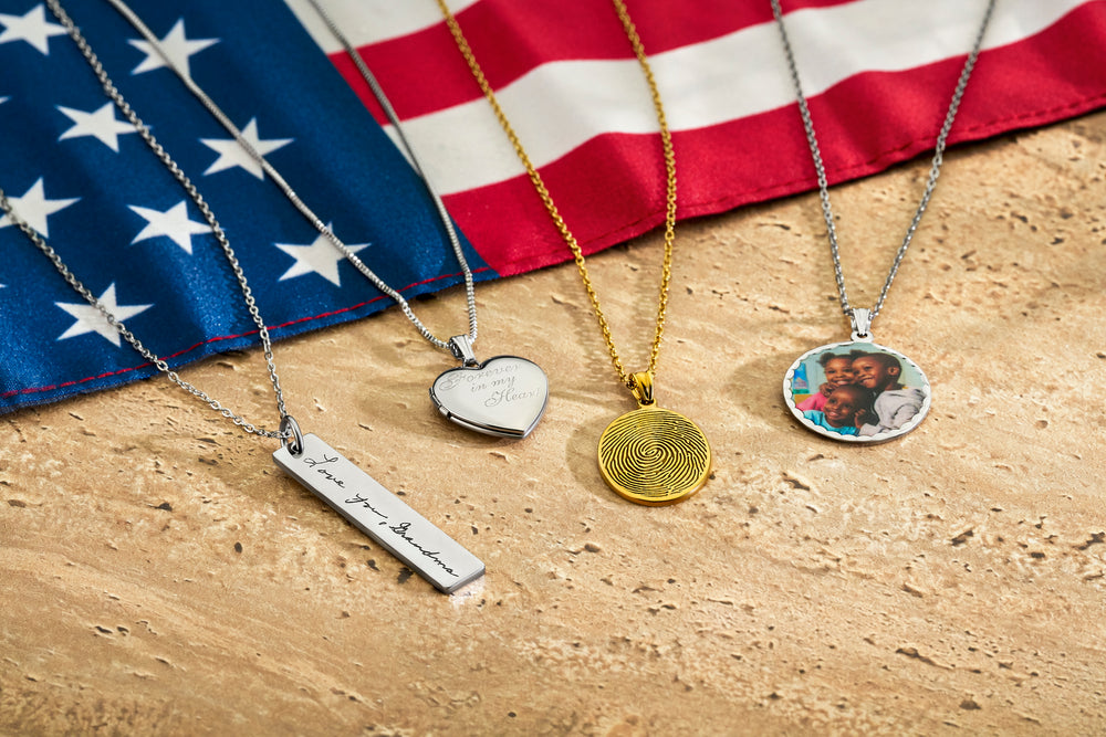 Hand Write Heart Personalized Handwriting Heart Pendant | PicturesOnGold.com