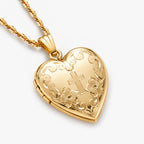 14K Gold Filled Cross Heart Photo Locket