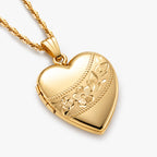 14K Gold Filled Heart Photo Locket