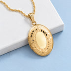 14K Gold Filled Oval Photo Locket - lifestyle