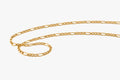 Premium Gold Plated Figaro Chain