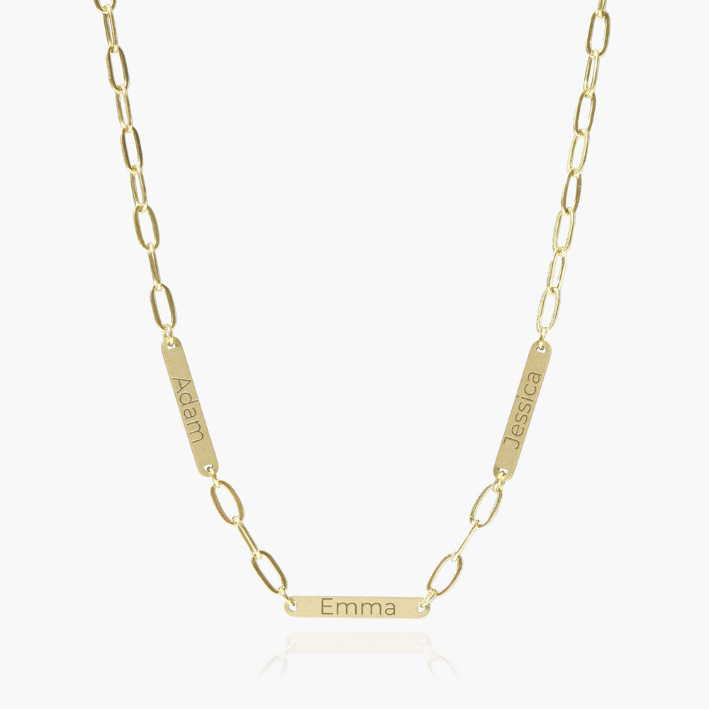 Paperclip Name Bar Necklace