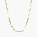Paperclip Name Bar Necklace