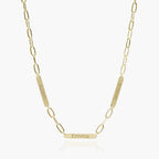 Paperclip Name Bar Necklace