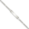 Custom Engraved Sterling Silver Children's Heart Cutout ID Bracelet