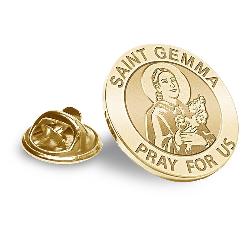 Saint Gemma Religious Brooch/ Lapel Pin  "EXCLUSIVE"