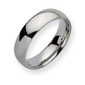 Stainless Steel Approx. 0.24 Inch Polished Wedding Band — original PicturesOnGold photograph 1
