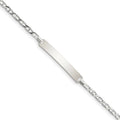 Custom Engraved Sterling Silver Children's Figaro Link ID Bracelet