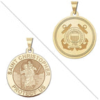 Saint Christopher Doubledside COAST GUARD Religious Medal "EXCLUSIVE"