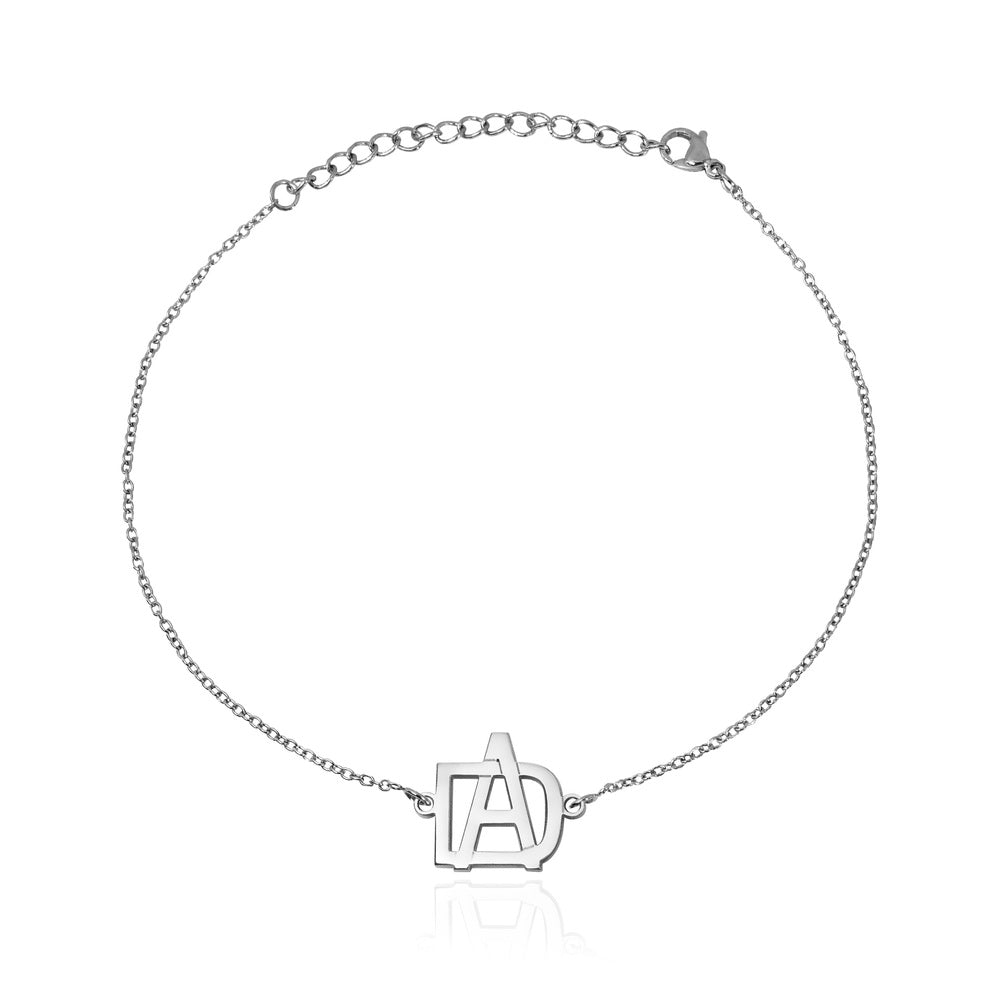 Exclusive Monogram Overlapping Initial Anklet