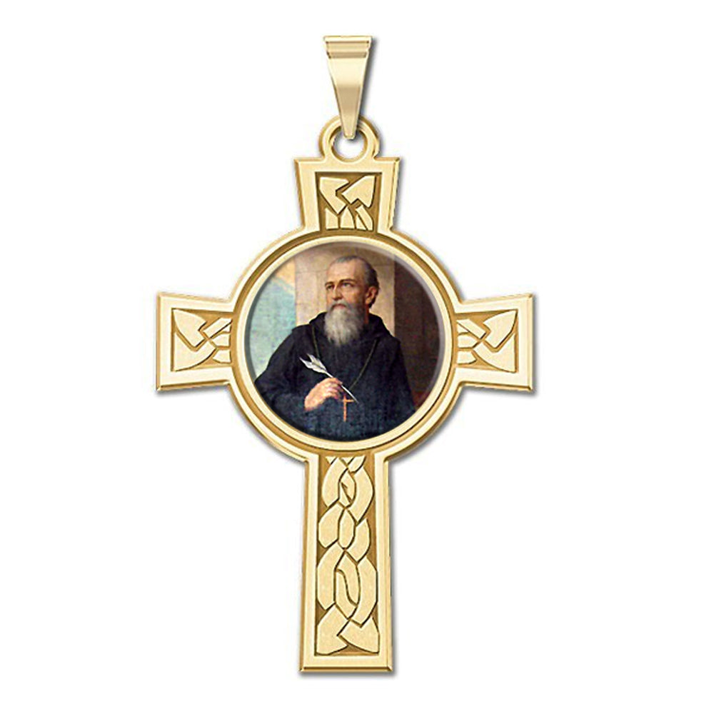 Saint Benito Cross Religious Color Medal
