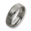 Tungsten Beveled Edge Approx. 0.28 Inch Brushed and Polished Wedding Band — original PicturesOnGold photograph 1