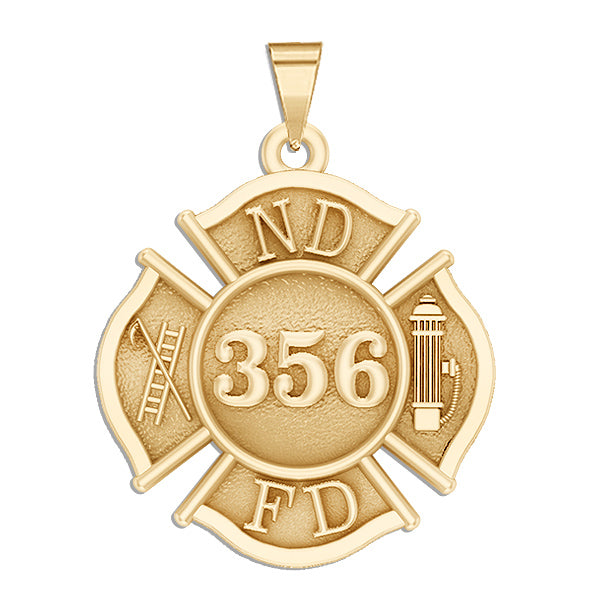 Personalized Maltese Cross Fire Badge