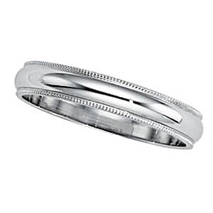 Sterling Silver Approx. 0.16 Inch Milgrain Wedding Band — original PicturesOnGold photograph 1