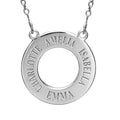 Personalized Mother's Disc with Up to 4 Names & Chain Included