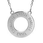 Personalized Mother's Disc with Up to 4 Names & Chain Included
