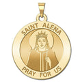 Saint Alena Round Religious Medal "EXCLUSIVE"