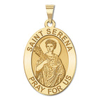 Saint Serena - Oval Religious Medal "EXCLUSIVE"