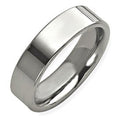 Sterling Silver Approx. 0.28 Inch Flat Wedding Band — original PicturesOnGold photograph 1
