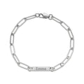 Paperclip Name Bar Bracelet