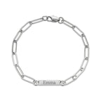 Paperclip Name Bar Bracelet