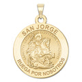 San Jorge Round Religious Medal "EXCLUSIVE"