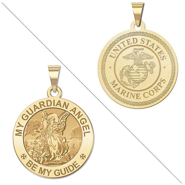 My Guardian Angel Doubledside Marines Religious Medal