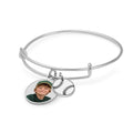 Expandable - Photo Charm Expandable Bracelet with Baseball Charm