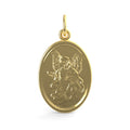 Guardian Angel Oval Disc Charm