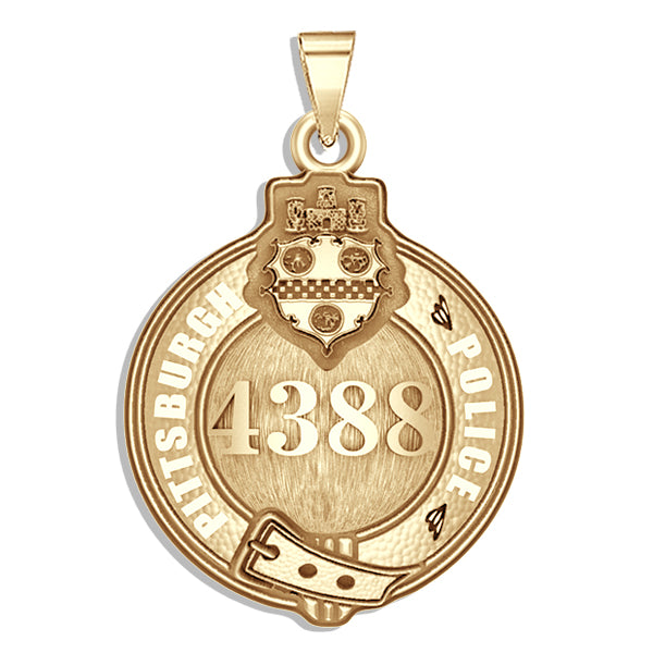 Personalized Pittsburgh Police Badge with Your Number
