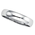 Sterling Silver Approx. 0.16 Inch Half-Round Wedding Band — original PicturesOnGold photograph 1