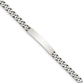 Custom Engraved Sterling Silver Women's Curb Link ID Bracelet