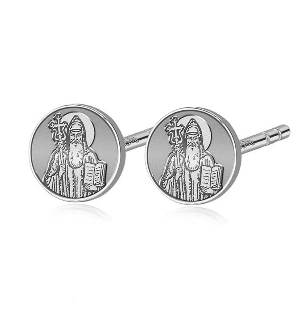 Pair of Saint Benito Stud Earrings