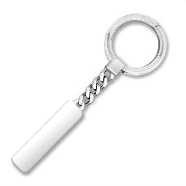 Engravable Sterling Silver Keychain — original PicturesOnGold photograph 1