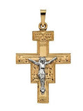 14k San Damiano Cross Religious Medal