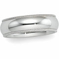 14K White Gold Approx. 0.20 Inch Milgrain Wedding Band — original PicturesOnGold photograph 1