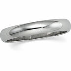 14K White Gold Approx. 0.08 Inch Half-Round Wedding Band — original PicturesOnGold photograph 1