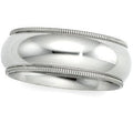 14K White Gold Approx. 0.24 Inch Milgrain Wedding Band — original PicturesOnGold photograph 1