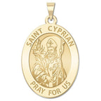 Saint Cyprian Oval Religious Medal