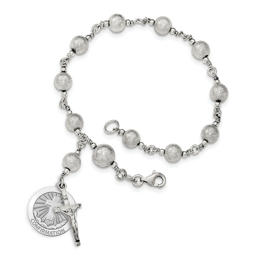 Confirmation Cross Rosary Bracelet "EXCLUSIVE"