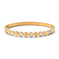 Heart Shaped Initial Gold Tone Bracelet