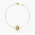 Round Saint Joseph with Open Border Paperclip Bracelet