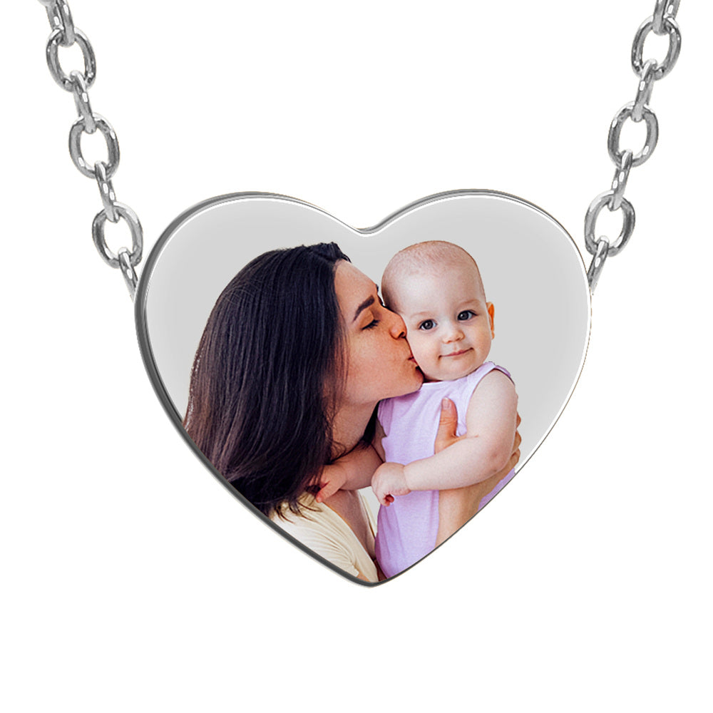 Custom Photo Stainless Steel Heart Necklace — verified PHP source 0