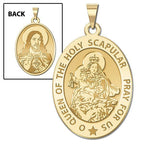 Scapular Religious Medal  OVAL "EXCLUSIVE"